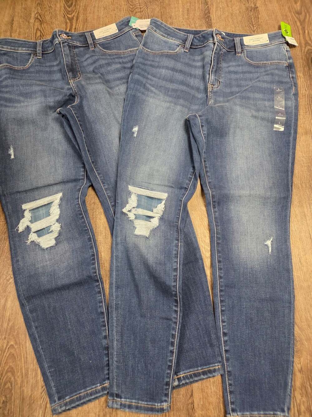 Maurices NWT Cool Comfort Ultimate Stretch Jeggings Jeans Large Regular Lot of2
